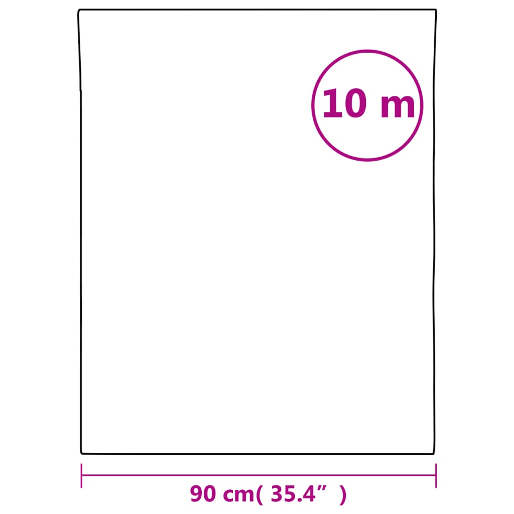 vidaXL Fönsterfilm frostad vit 90x1000 cm PVC