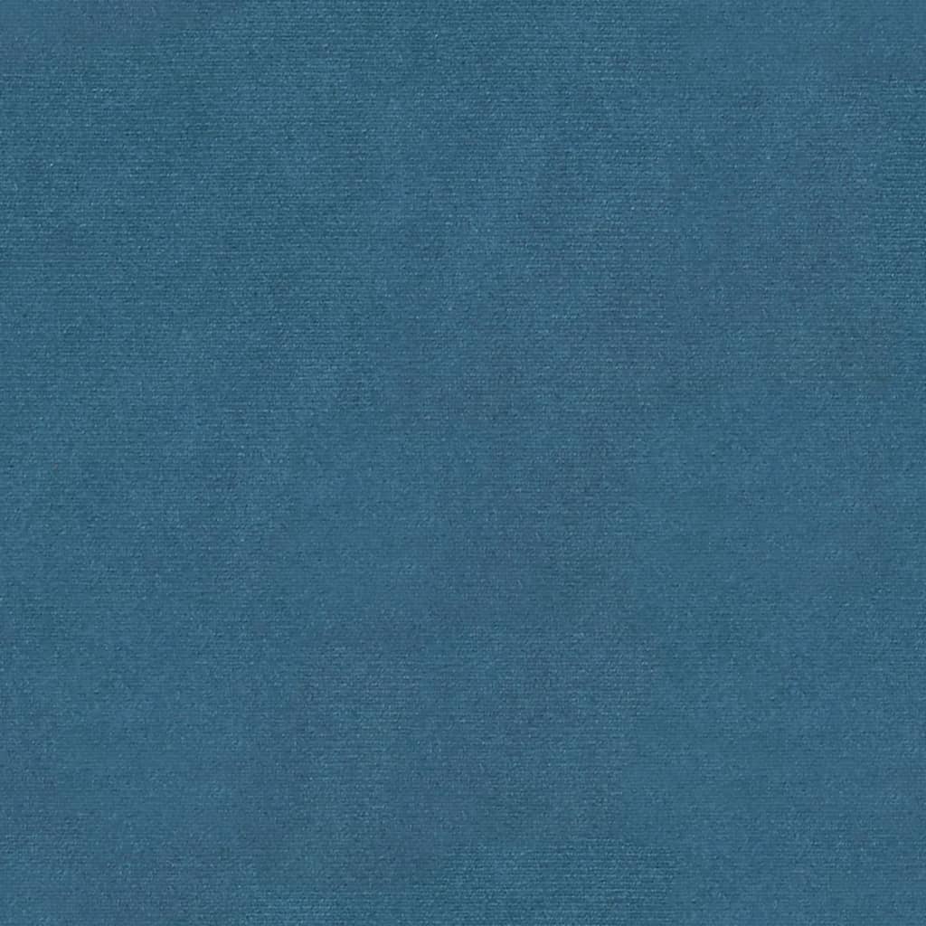 vidaXL Bänk blå 110x45x60 cm sammet
