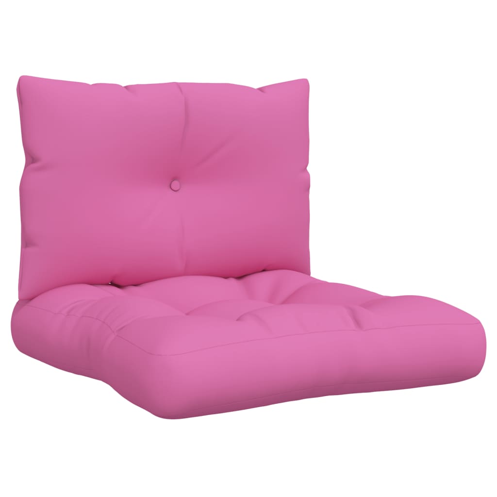 vidaXL Dynor till pallsoffa 2 st rosa Oxford-tyg