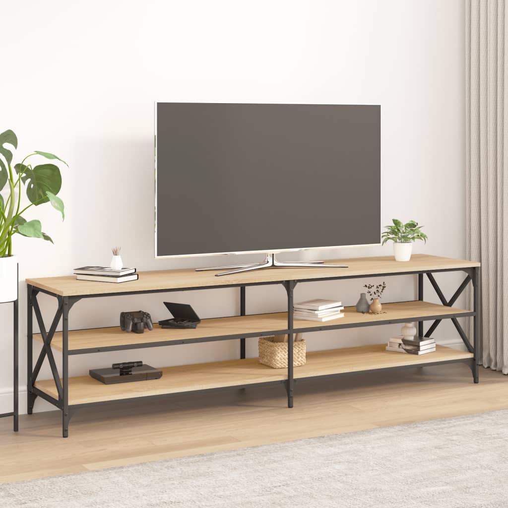 vidaXL Tv-bänk sonoma-ek 180x40x50 cm konstruerat trä