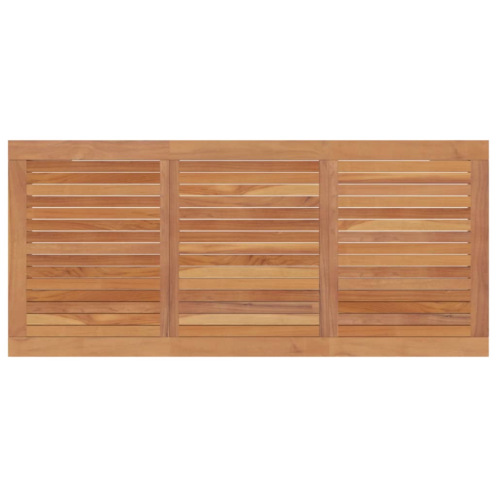 vidaXL Trädgårdsbord 200x90x75 cm massiv teak