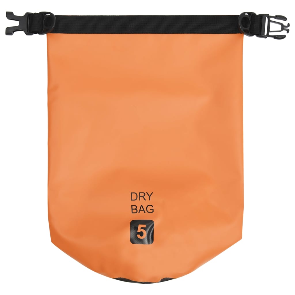 vidaXL Vattentät packpåse orange 5 L PVC