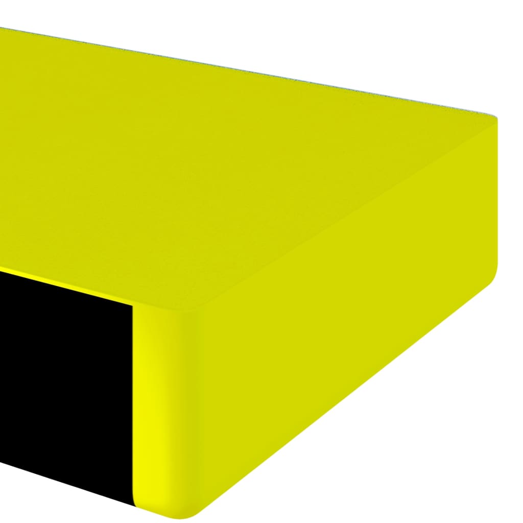 vidaXL Kantskydd 2 st gul & svart 6x2x101,5 cm PU
