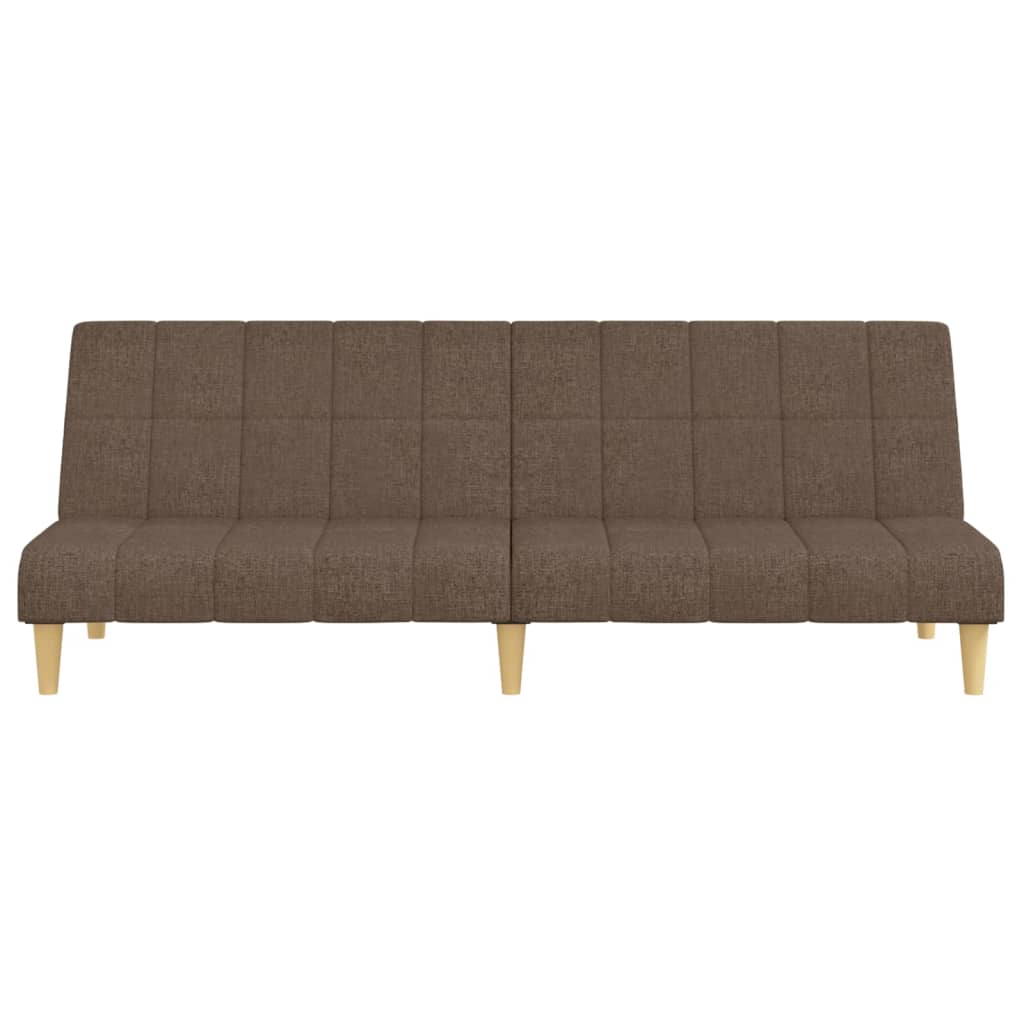 vidaXL Bäddsoffa 2-sits taupe tyg