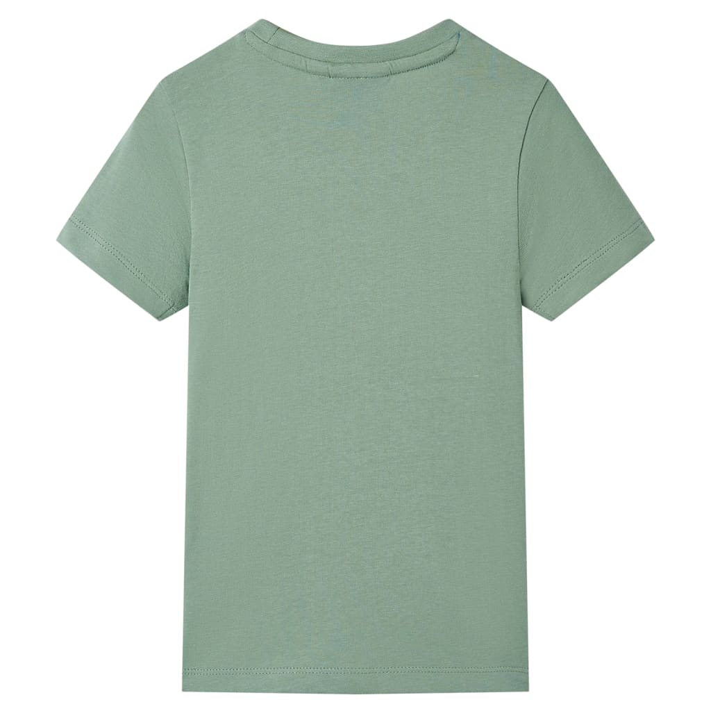 T-shirt med korta ärmar för barn khaki 140