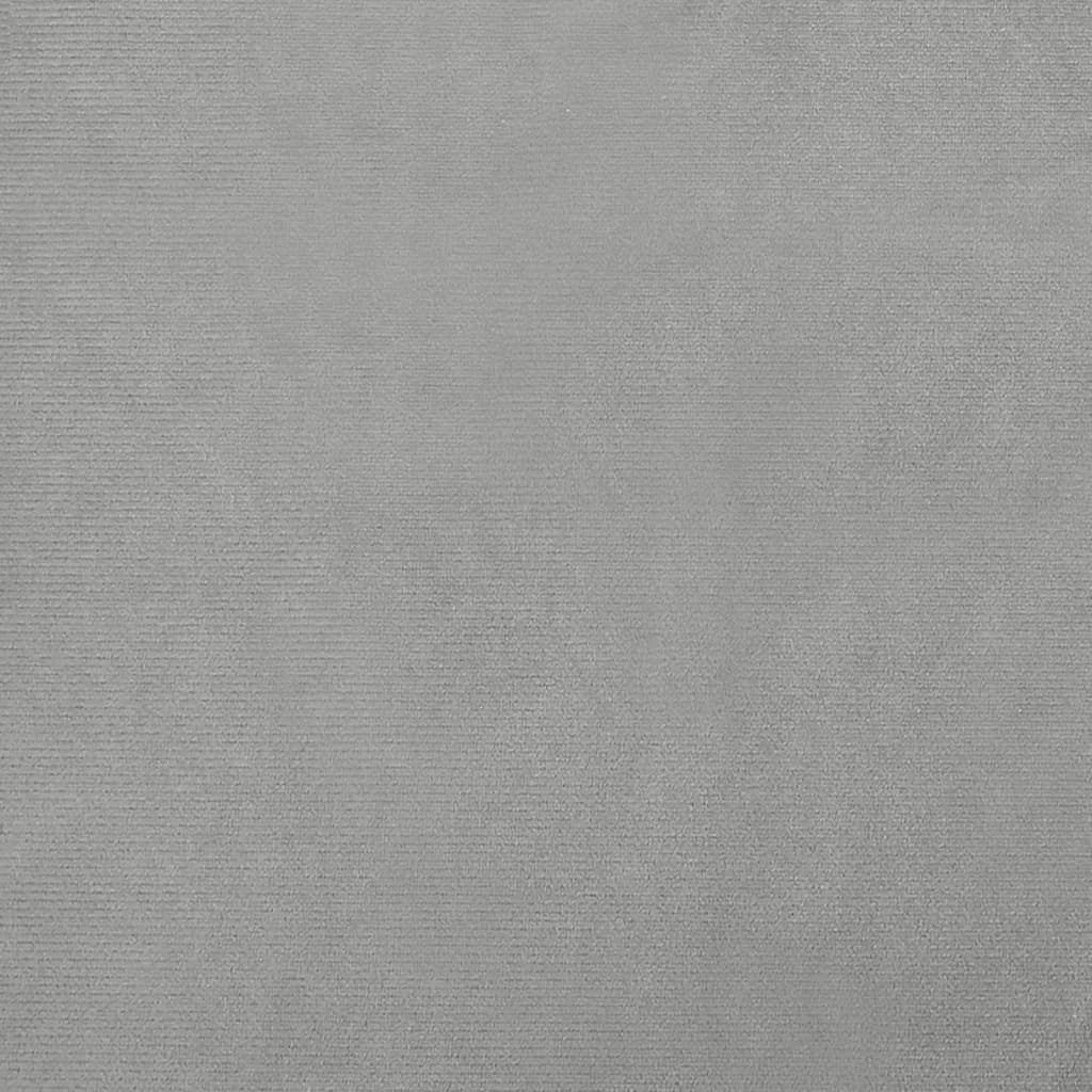 vidaXL Hundbädd ljusgrå 70x52x30 cm sammet