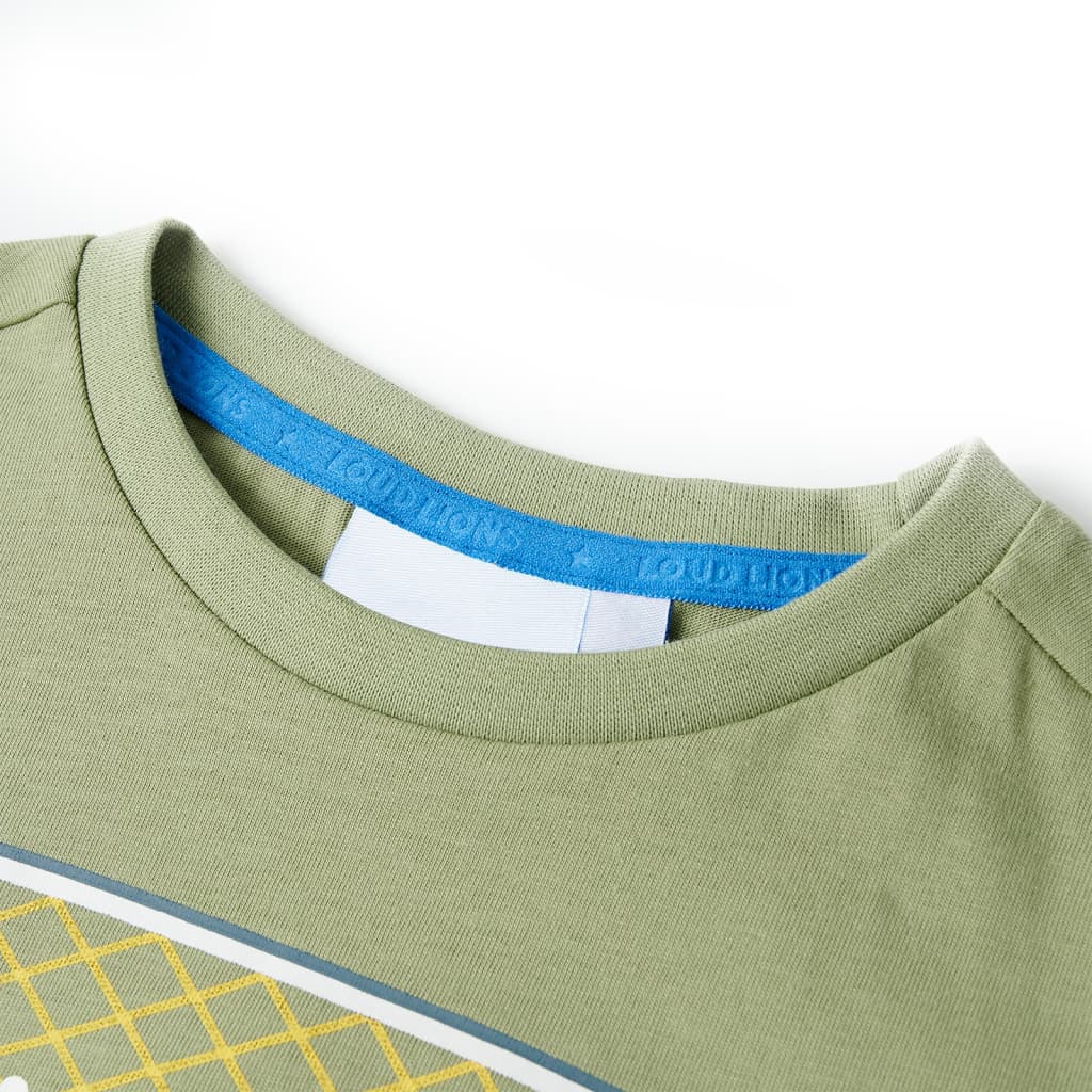 T-shirt för barn ljus khaki 92