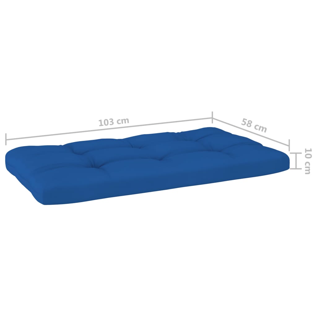 vidaXL Pallsoffa 2-sits med dynor impregnerad furu