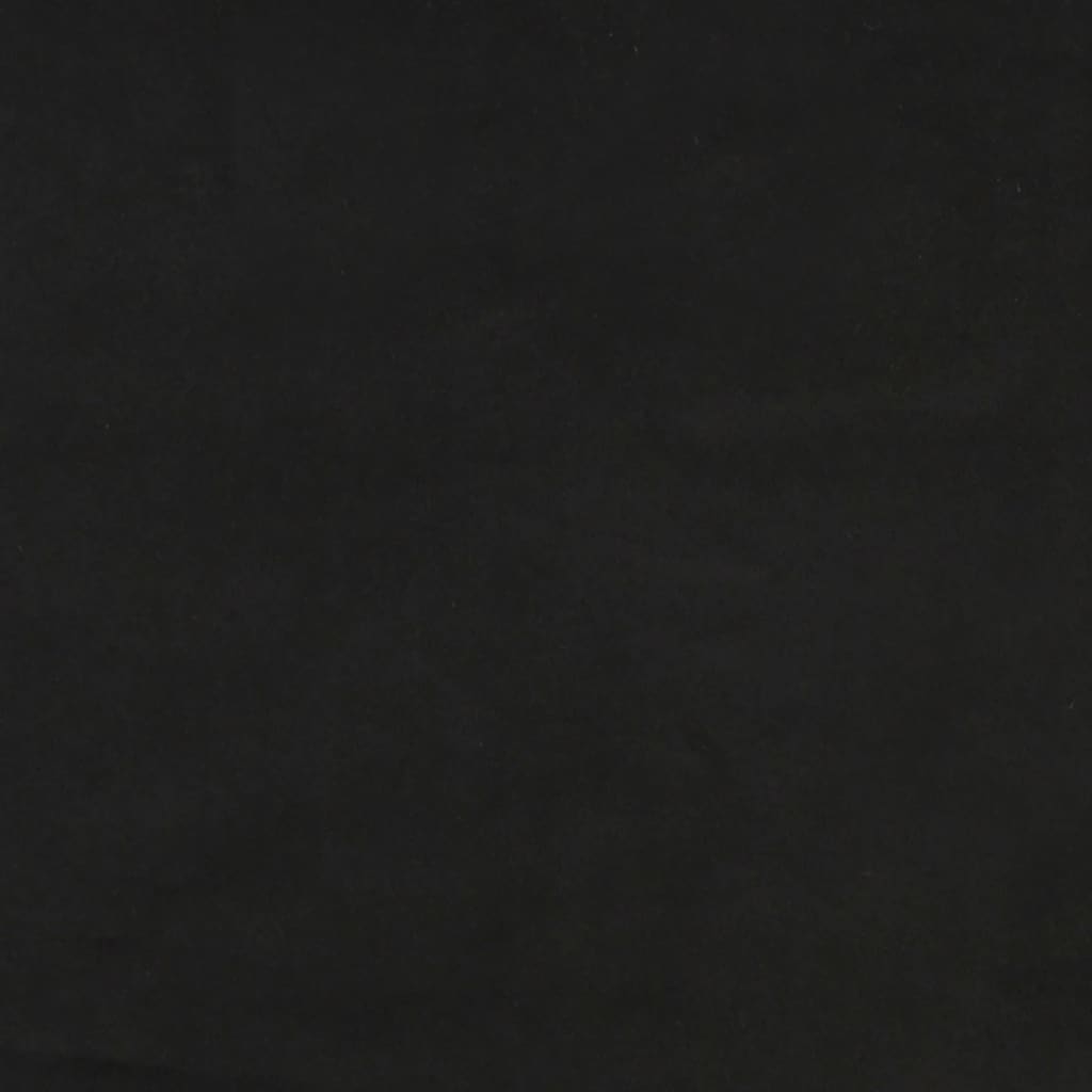 vidaXL Sänggavel med kanter svart 147x23x78/88 cm sammet