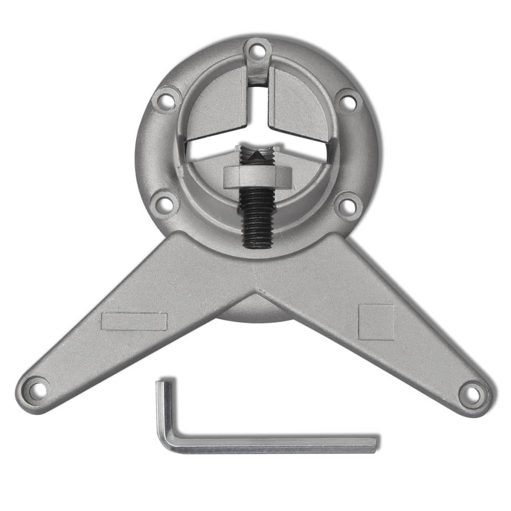 Höjdjusterbara bordsben 4 st borstad nickel 710 mm