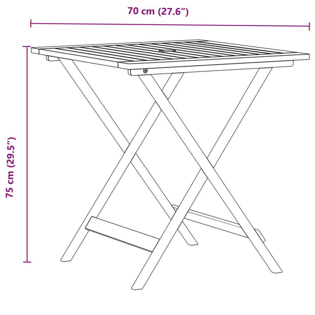 vidaXL Caféset 3 delar taupe tyg och massivt trä