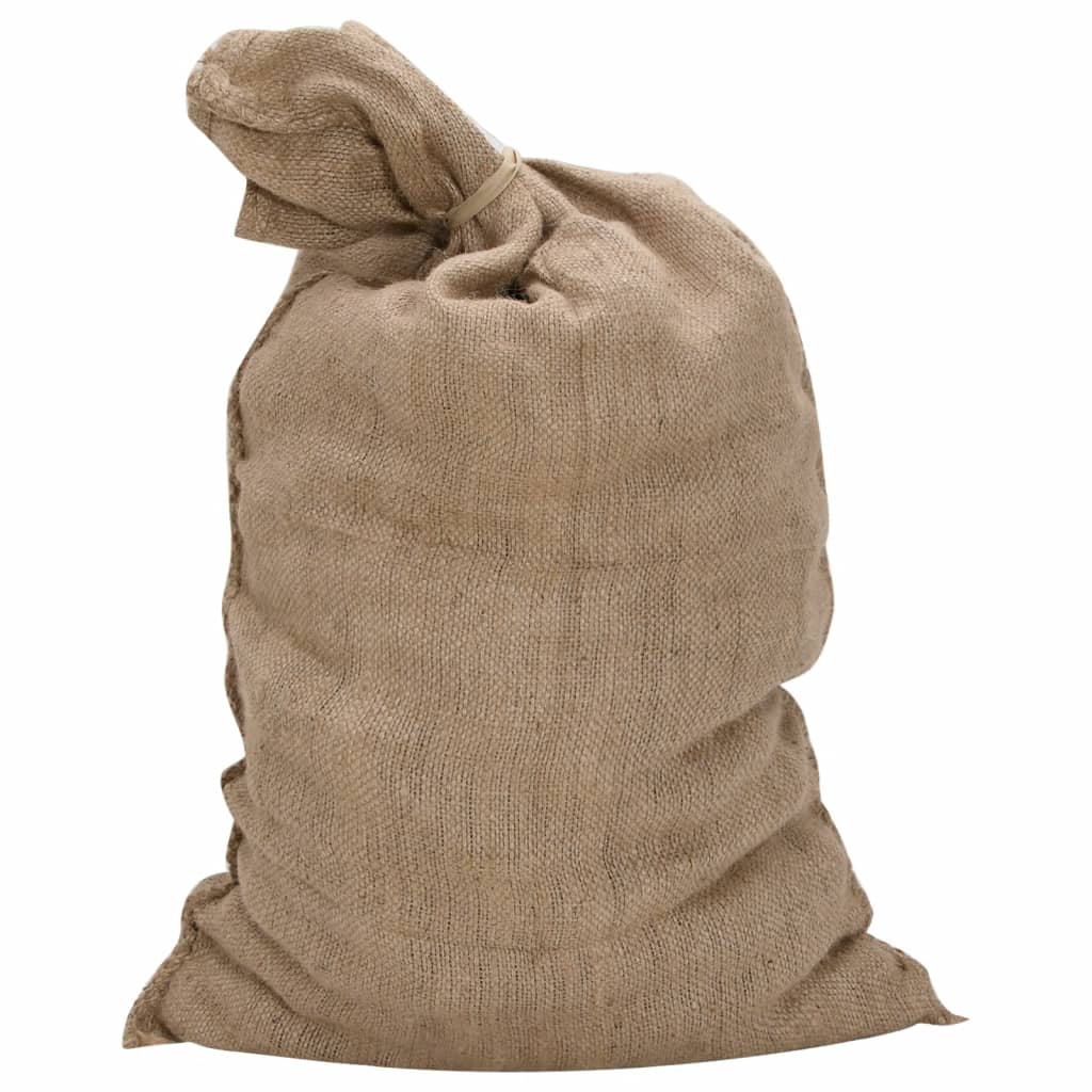 vidaXL Jutesäckar 10 st 60x105 cm 100% jute 340 gsm