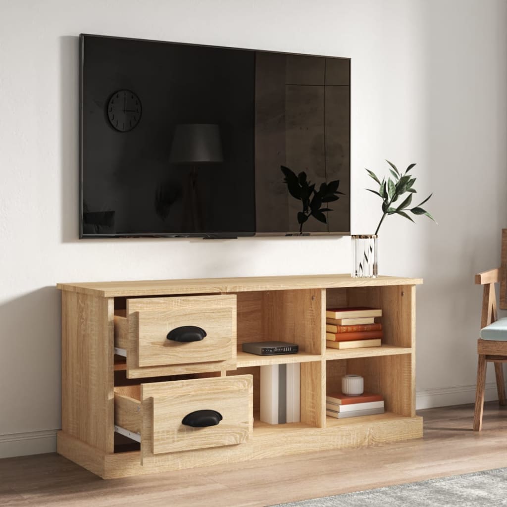 vidaXL TV-skåp sonoma-ek 102x35,5x47,5 cm konstruerat trä