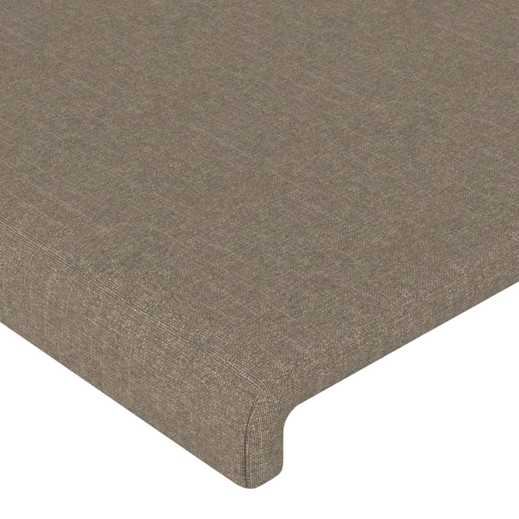 vidaXL Huvudgavlar 2 st taupe 100 x 5 x 78/88 cm tyg