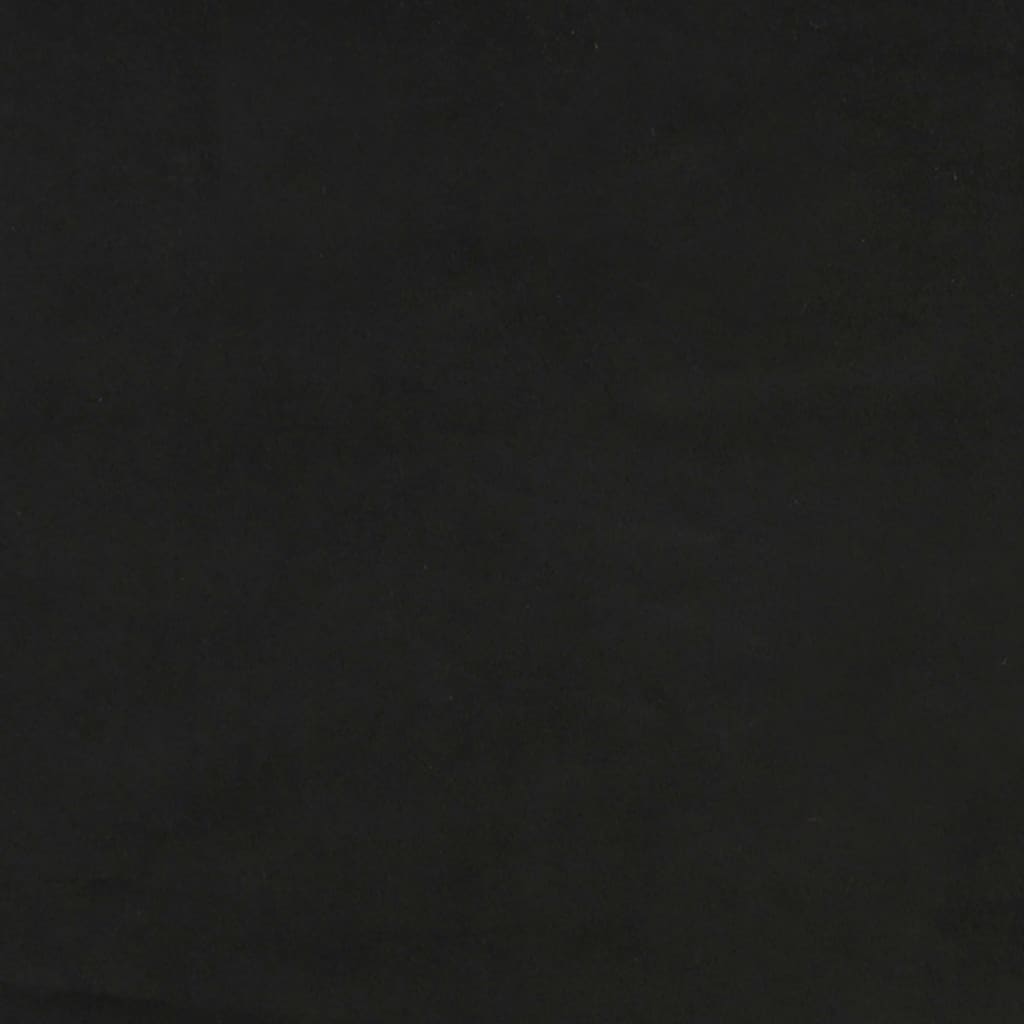 vidaXL Sängram svart 140x190 cm sammet