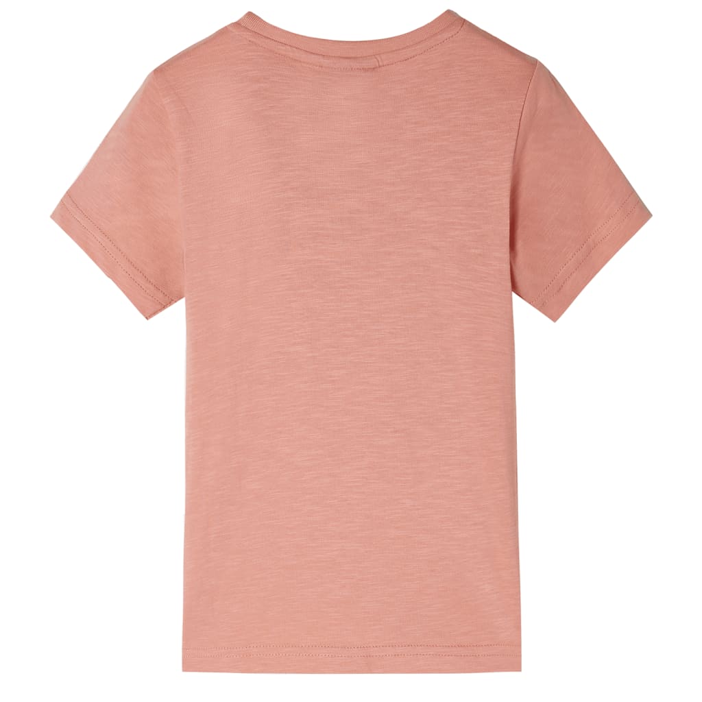 T-shirt med långa ärmar för barn ljus orange 140