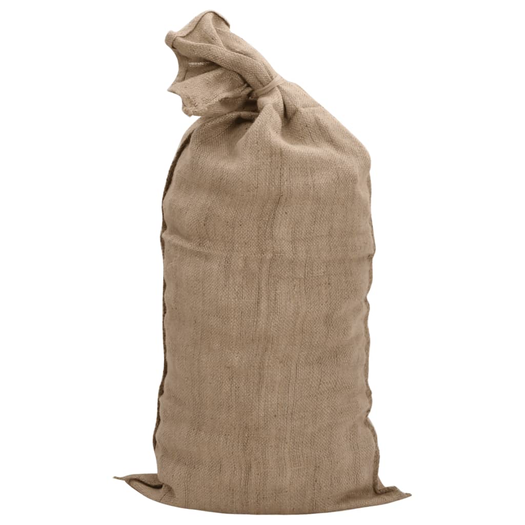 vidaXL Jutesäckar 10 st 65x135 cm 100% jute 340 gsm