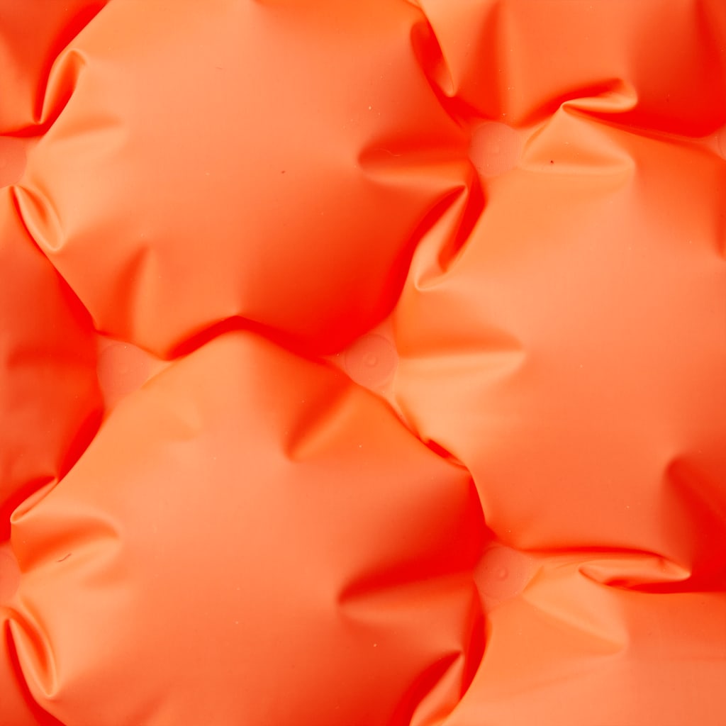 vidaXL Självuppblåsande campingmadrass med kuddar 2 personer orange