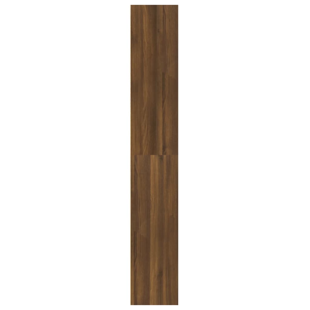 vidaXL Bokhylla 5 hyllor brun ek 60x30x189 cm konstruerat trä