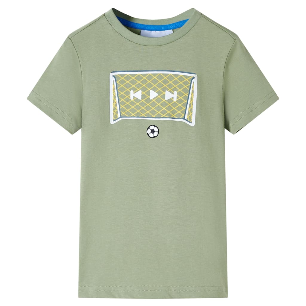 T-shirt för barn ljus khaki 104