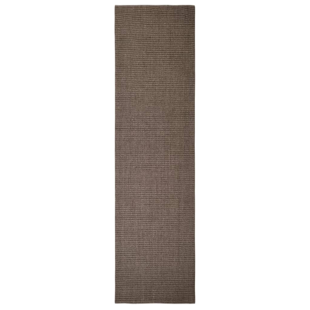 vidaXL Sisalmatta för klösstolpe brun 80x300 cm