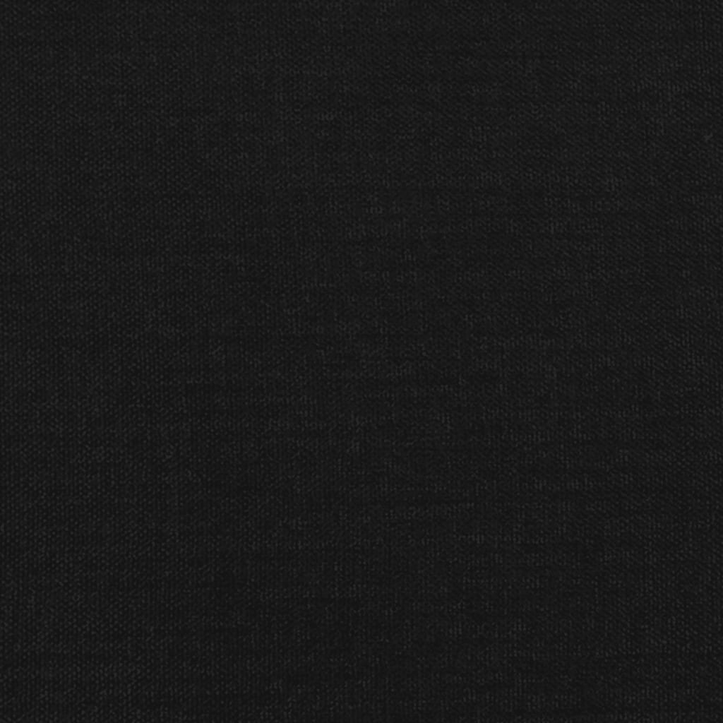 vidaXL Sänggavel med kanter svart 203x23x118/128 cm tyg