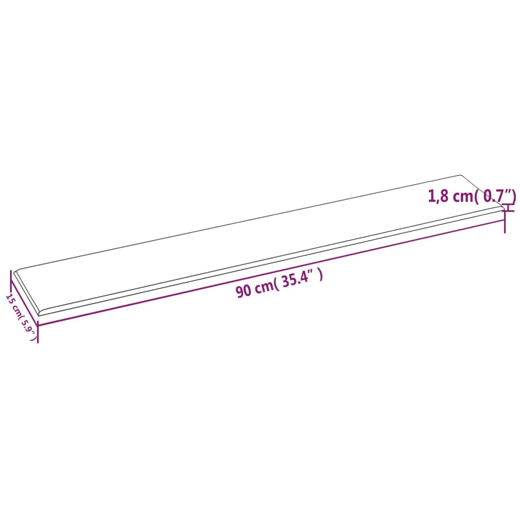 vidaXL Väggpaneler 12 st brun 90x15 cm konstläder 1,62 m²