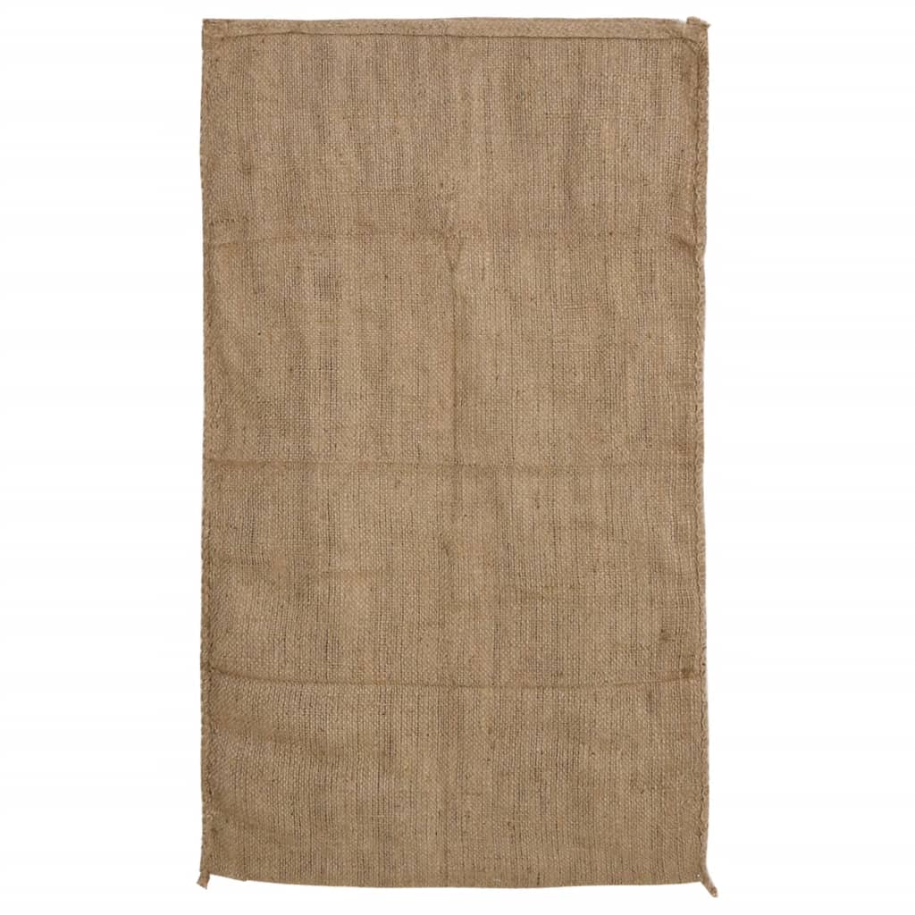 vidaXL Jutesäckar 10 st 60x105 cm 100% jute 340 gsm