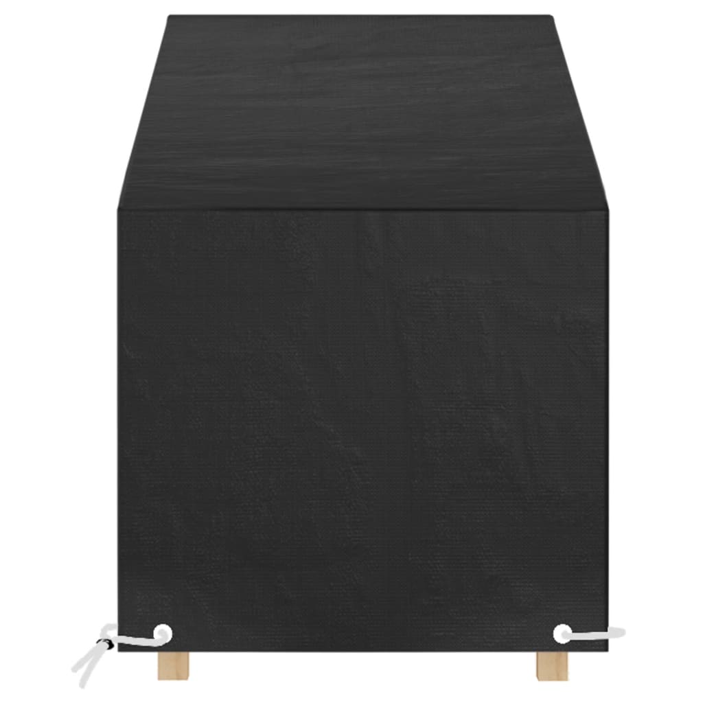 vidaXL Överdrag för solsäng 12 öljetter 200x65x35/60 cm polyeten