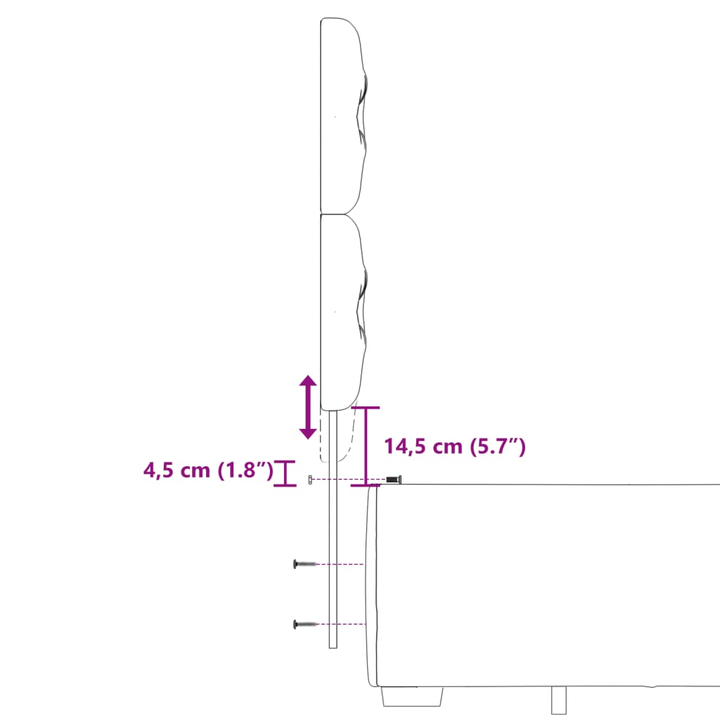 vidaXL Ramsäng med madrass svart 200x200 cm sammet