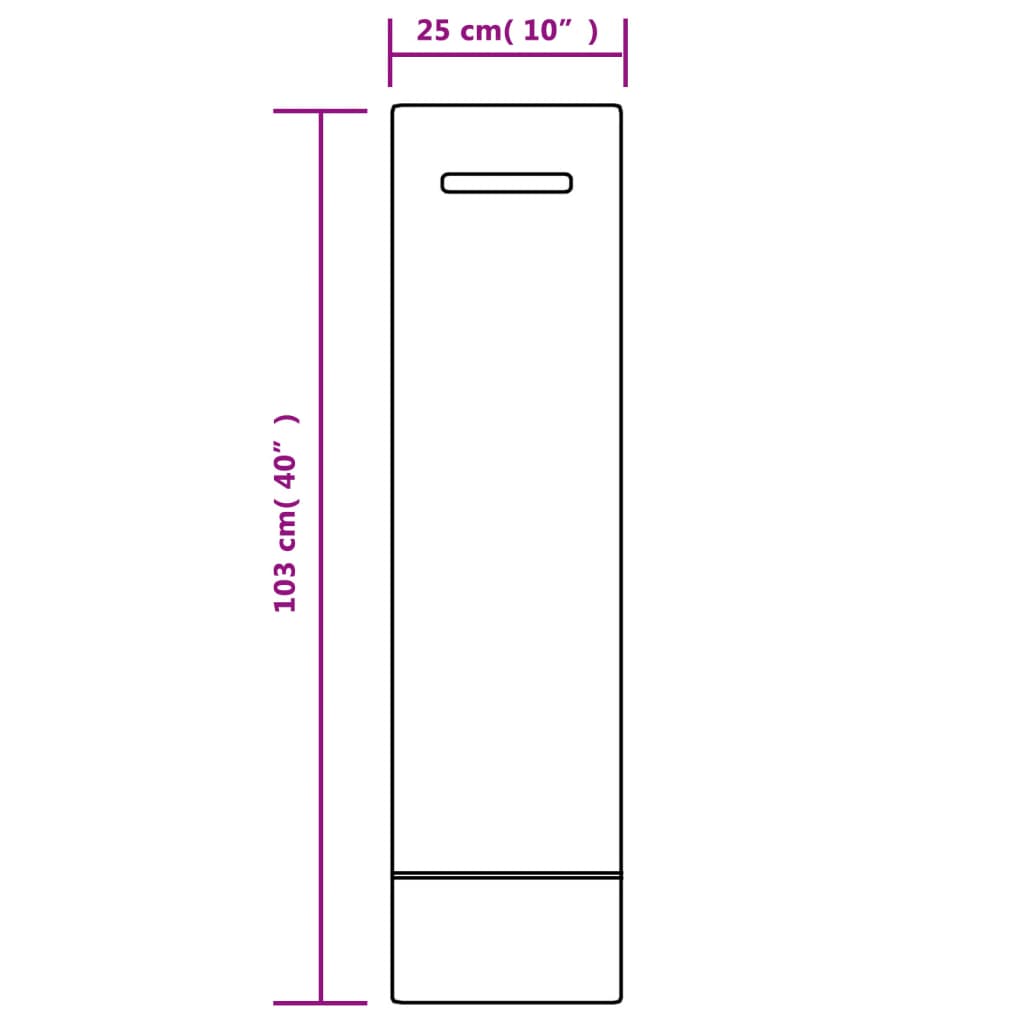 vidaXL Sandsäckar 10 st mörkgrön 103x25 cm HDPE