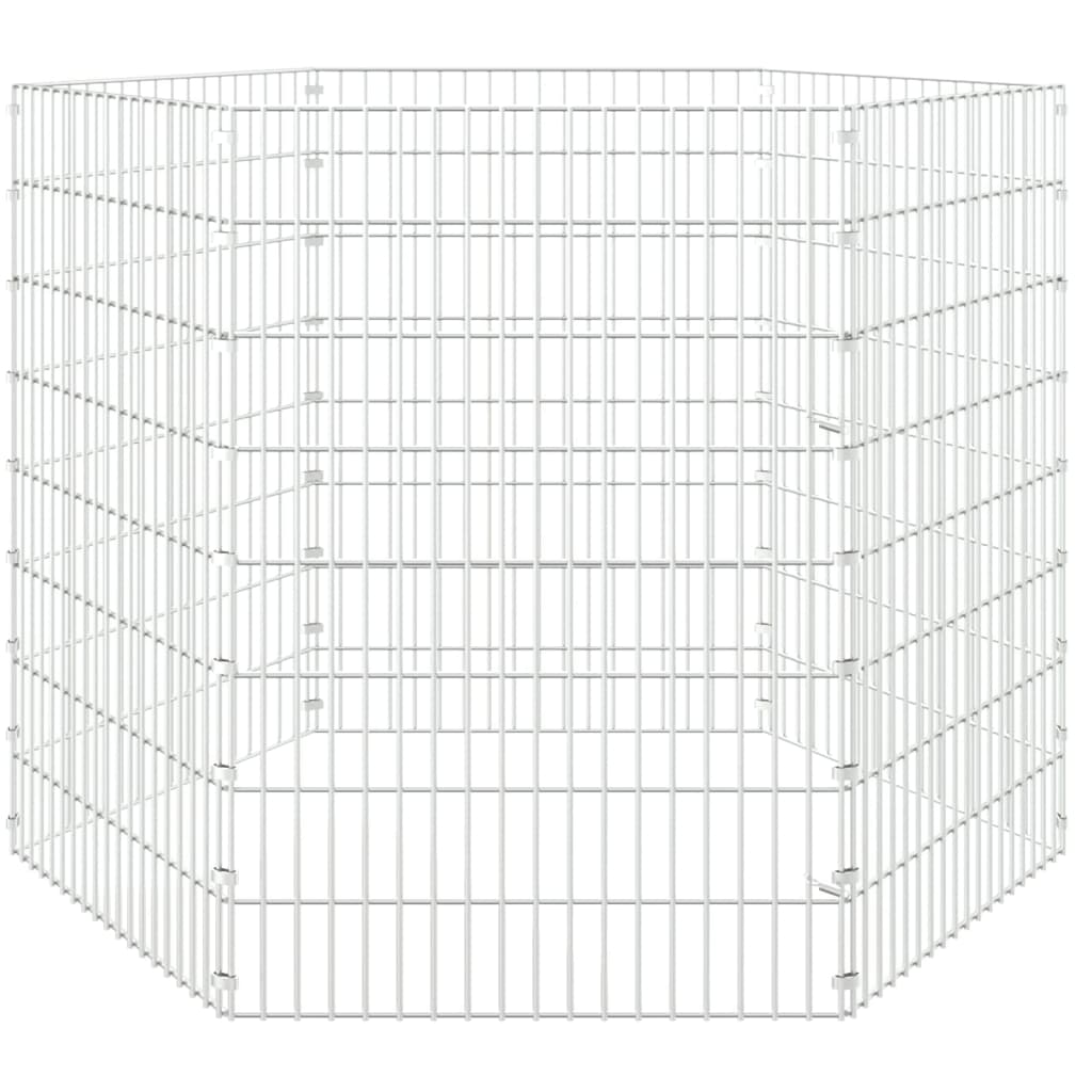 vidaXL Husdjursbur 6-panel 54x80 cm galvaniserat järn