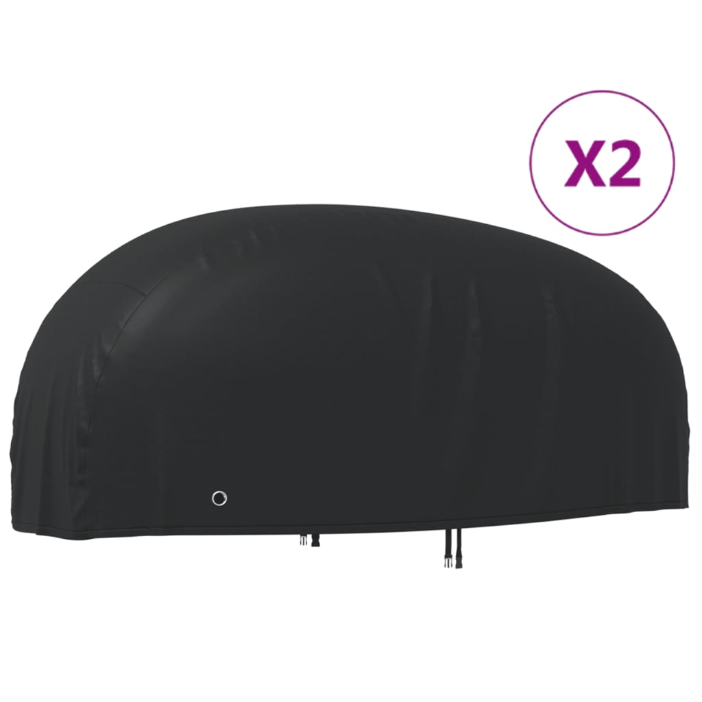 vidaXL Motorcykelskydd 2 st 265x105x125 cm 210D oxford