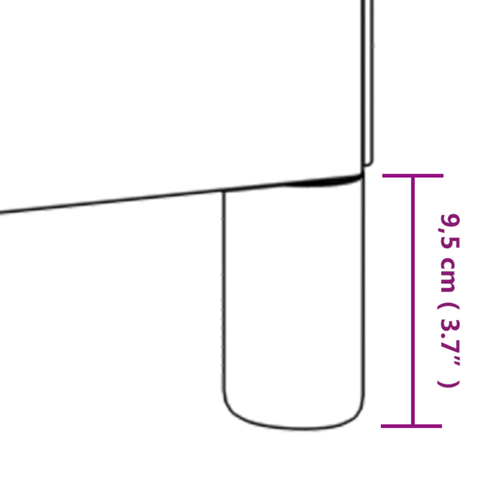 vidaXL Sängram utan madrass mörkgrå 200x200 cm tyg