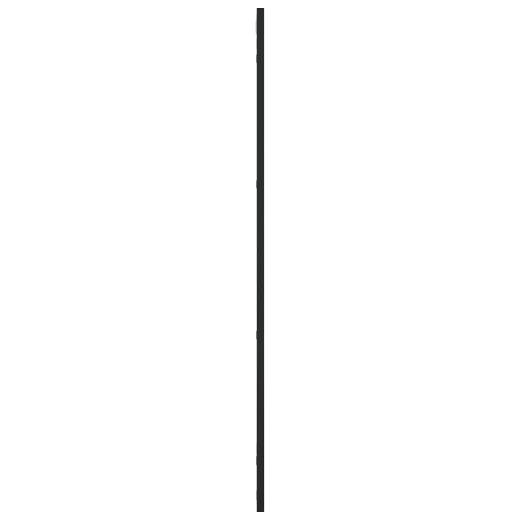 vidaXL Väggspegel svart 50x100 cm rektangulär järn