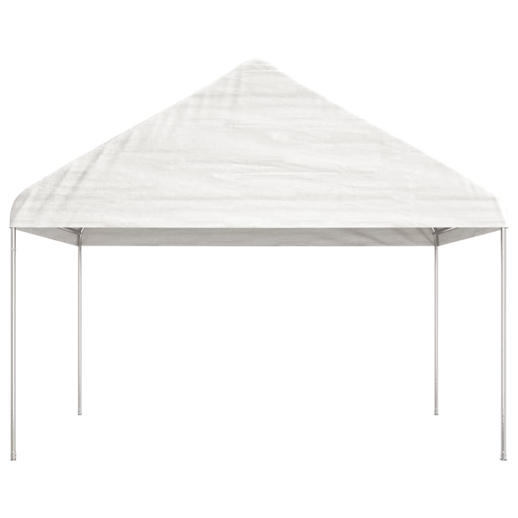 vidaXL Paviljong med tak vit 13,38x4,08x3,22 m polyeten