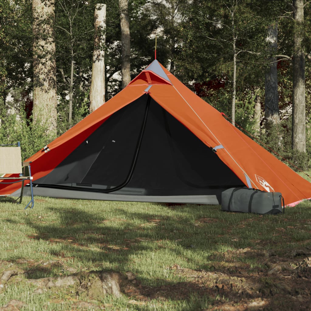 vidaXL Tipi-tält 1 person orange vattentätt