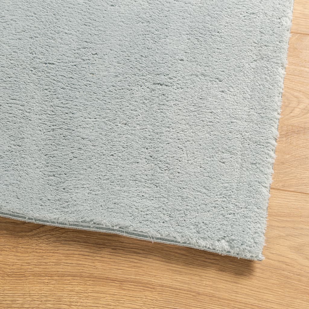 vidaXL Mjuk matta HUARTE med kort lugg tvättbar blå 160x230 cm