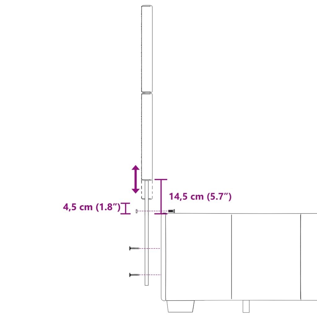 vidaXL Ramsäng med madrass mörkbrun 200x200 cm tyg