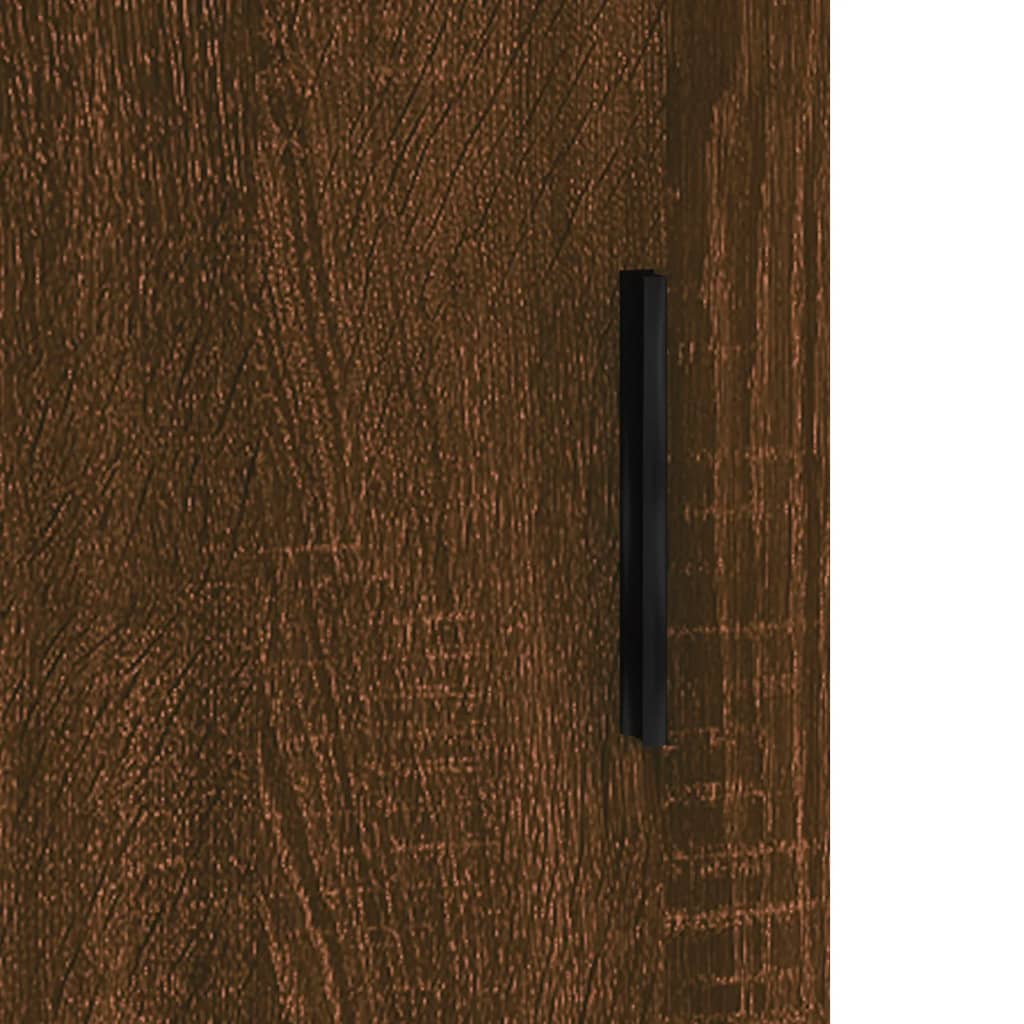 vidaXL Högskåp brun ek 69,5x31x115 cm konstruerat trä
