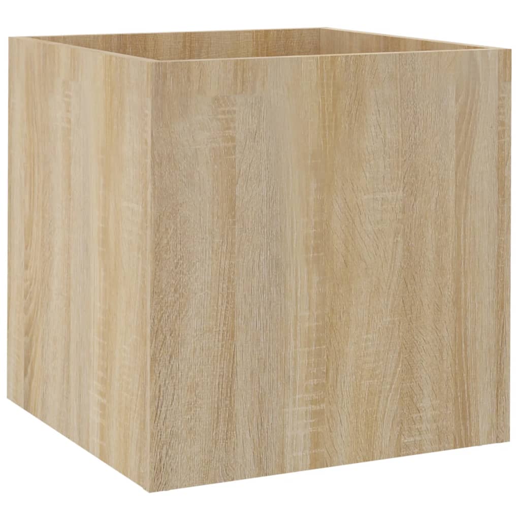 vidaXL Odlingslåda sonoma ek 40x40x40 cm konstruerat trä