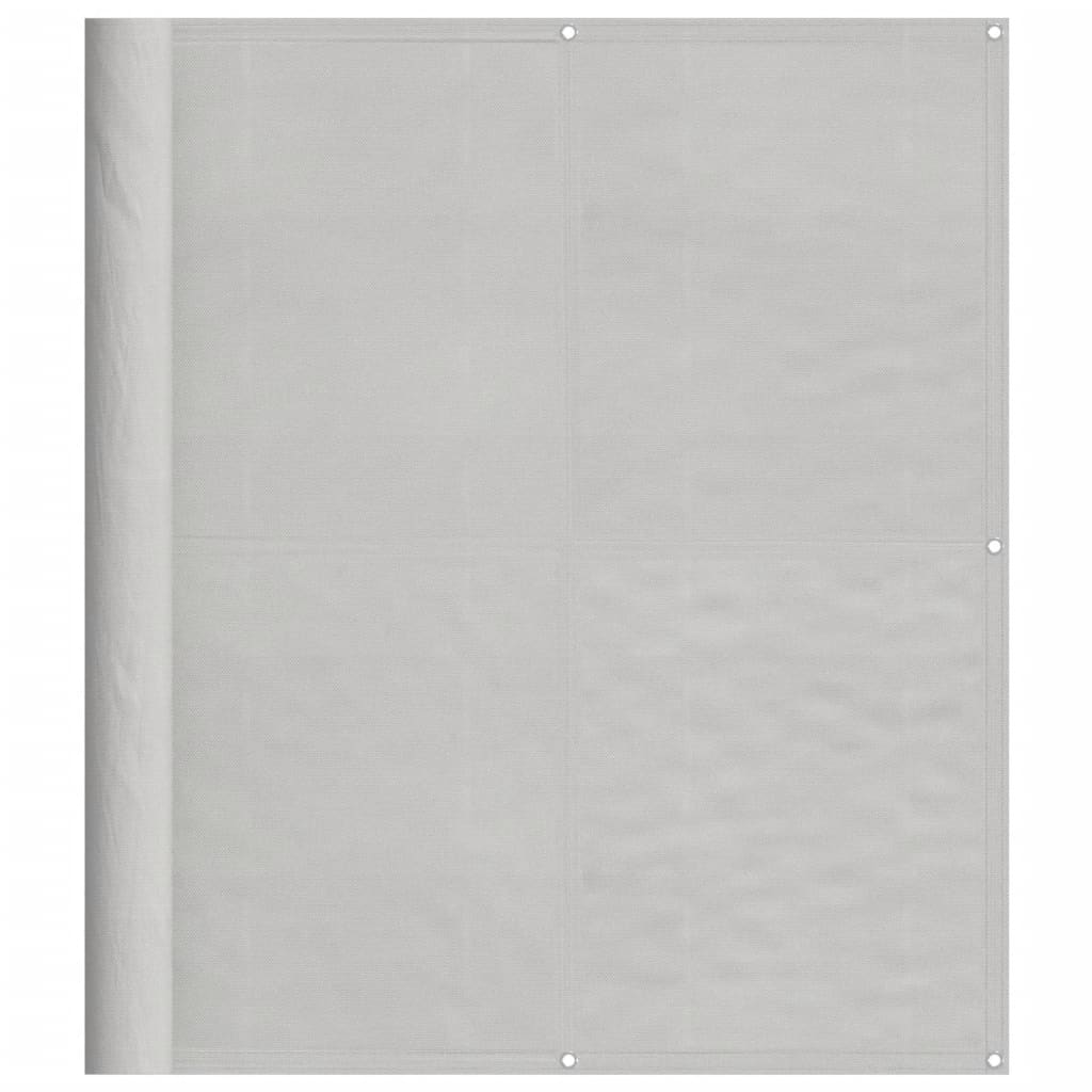 vidaXL Balkongskärm ljusgrå 120x800 cm 100% polyester oxford