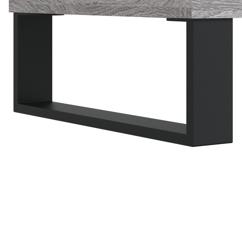vidaXL Sängbord 2 st grå sonoma 40x30x50 cm konstruerat trä