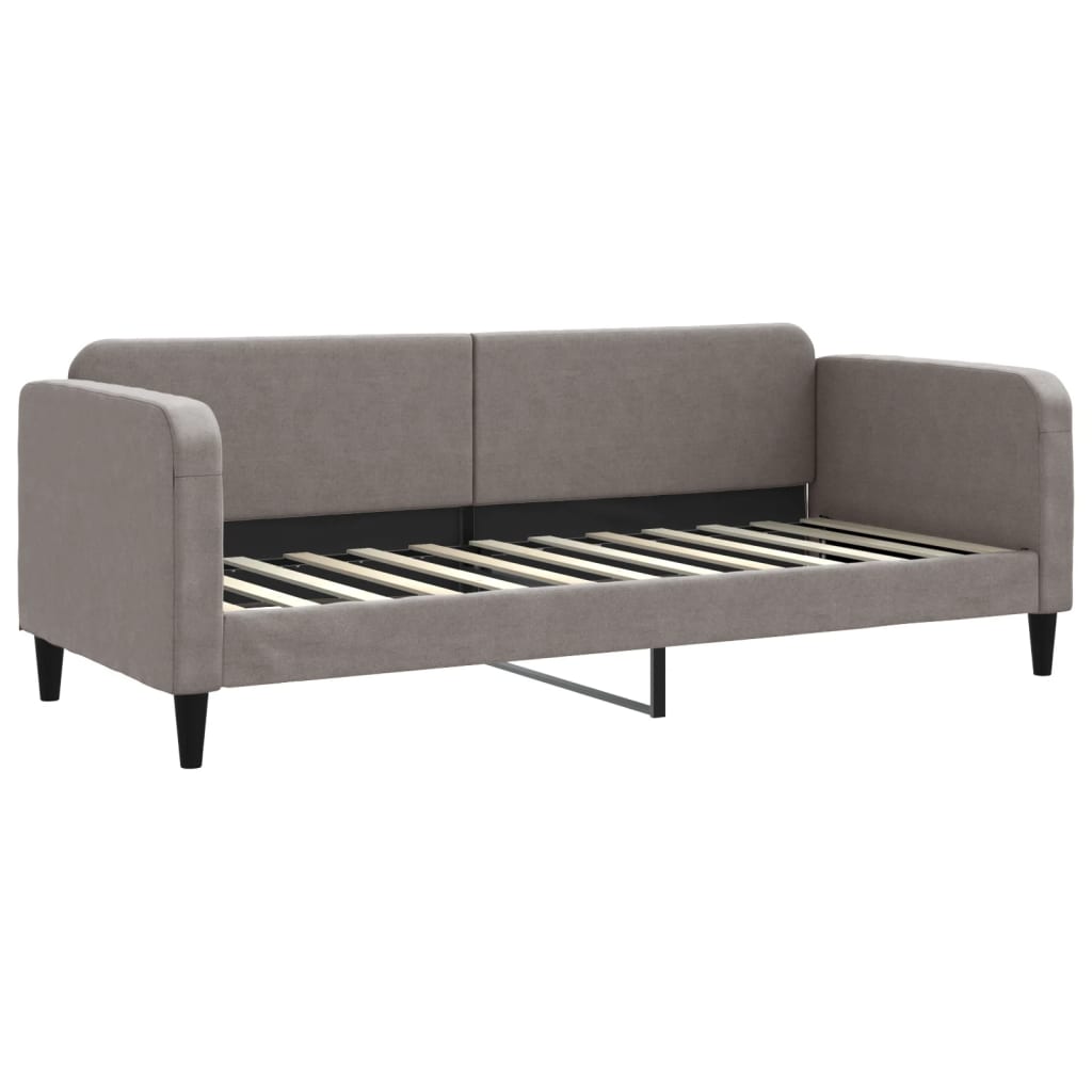 vidaXL Dagbädd utdragbar med lådor taupe 80x200 cm tyg