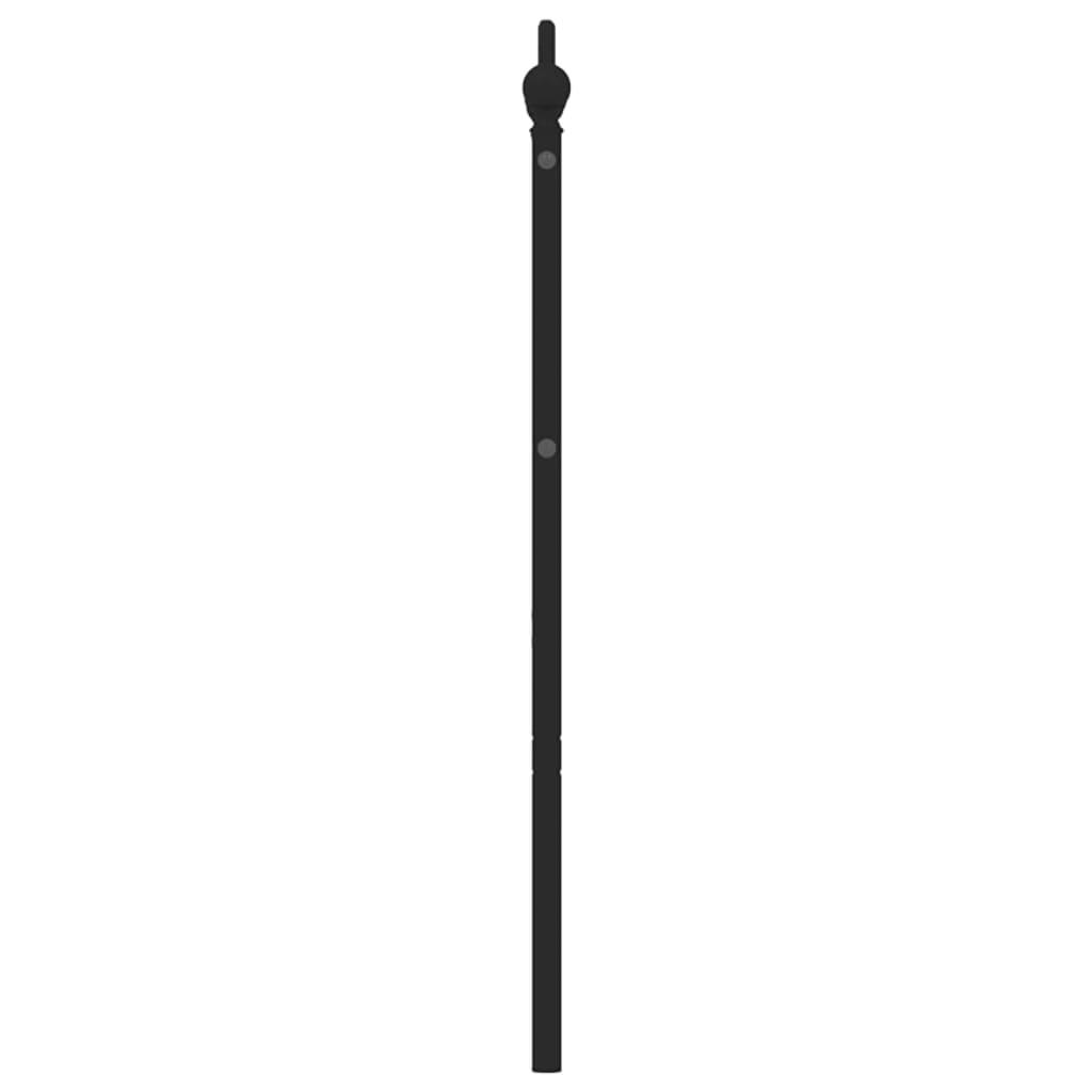 vidaXL Huvudgavel metall svart 180 cm