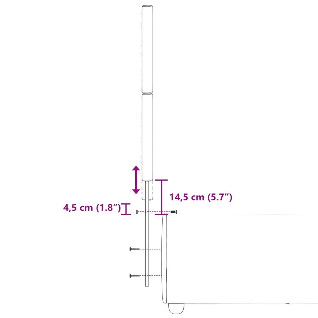 vidaXL Ramsäng med madrass mörkgrå 80x200 cm tyg