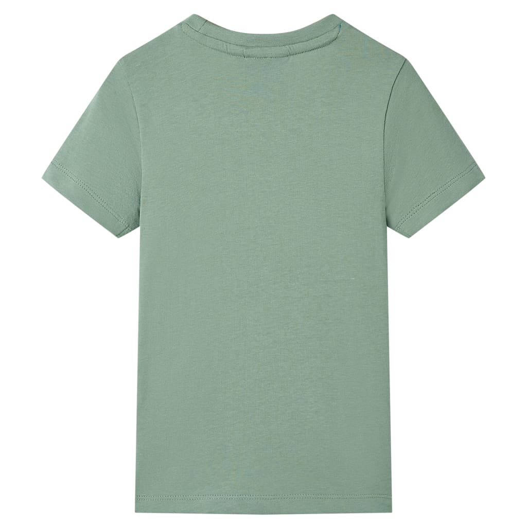 T-shirt med korta ärmar för barn khaki 116