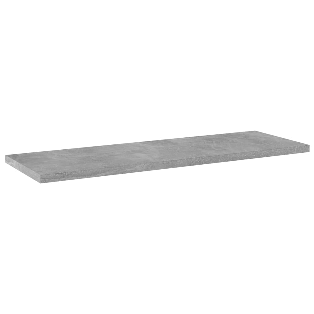 vidaXL Hyllplan 8 st betonggrå 60x20x1,5 cm konstruerat trä