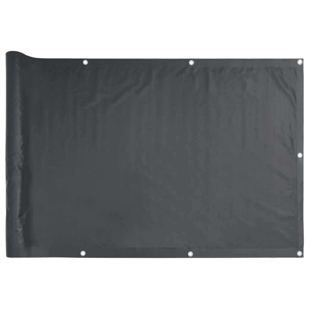 vidaXL Insynsskydd för balkong antracit 600x120 cm PVC