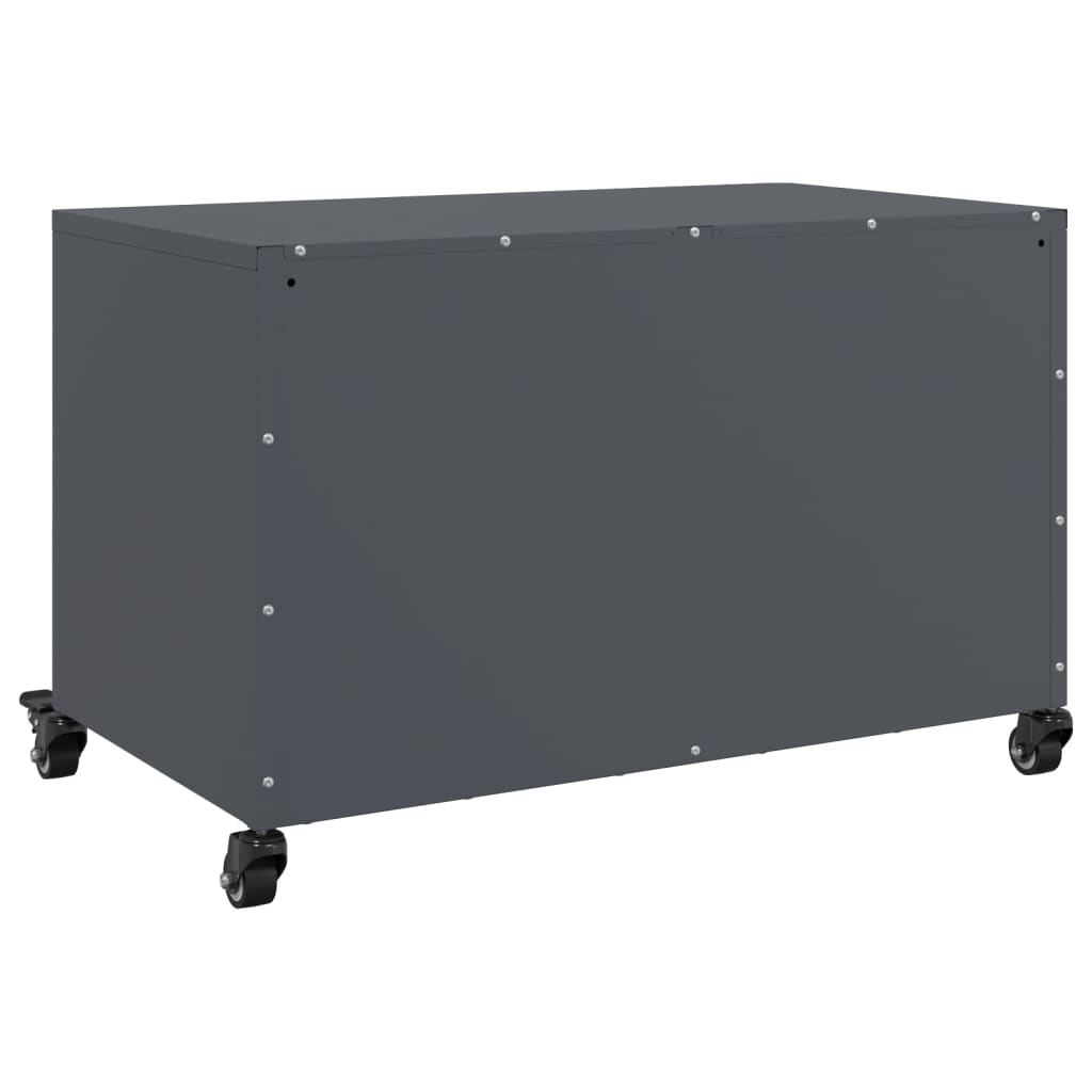 vidaXL Tv-bänk antracit 68x39x43,5 cm stål